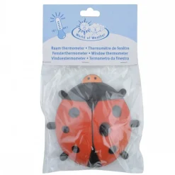 Termometr okienny biedronka przyssawki 17cm