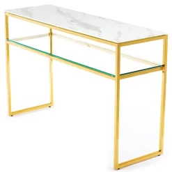 Toaletka Natia Gold White 120 cm