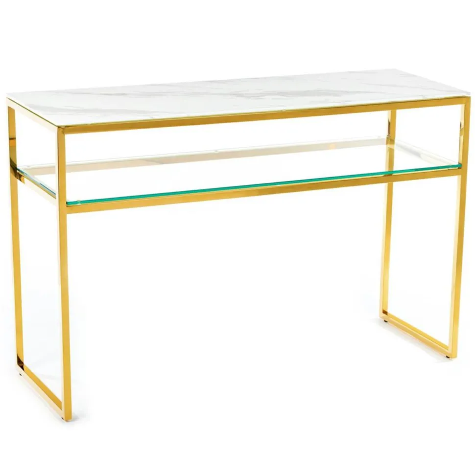 Toaletka Natia Gold White 120 cm