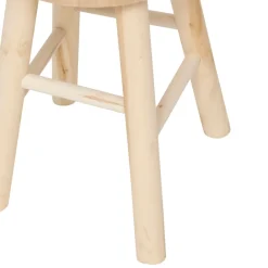Toboret styl boho beżowy drewniany Nyar * Atmosphera Online
