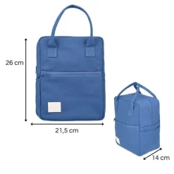 Torba na lunch z paskiem 7 L Denim Blue