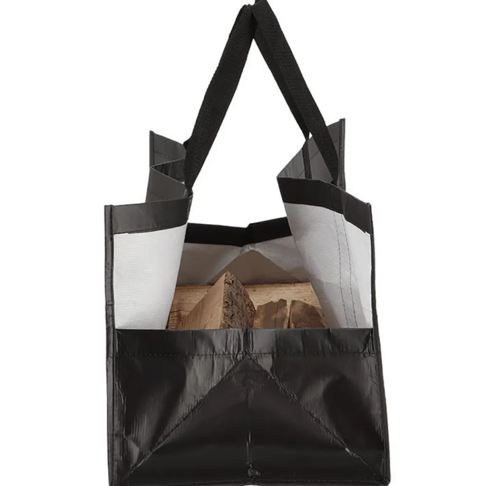 Torba na drewno kominkowe czarna rPET 20l * Esschert Design Sale