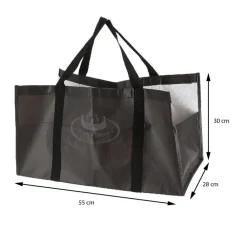 Torba na drewno kominkowe czarna rPET 20l * Esschert Design Sale