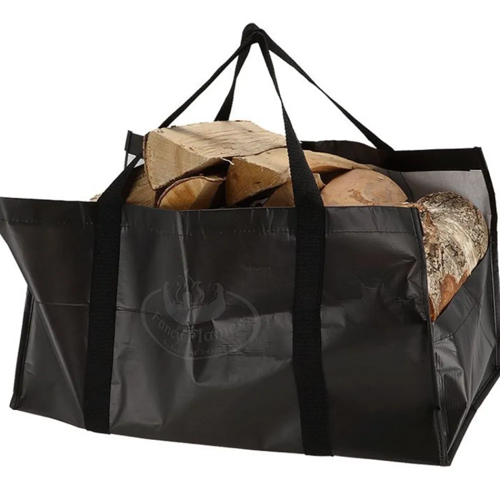Torba na drewno kominkowe czarna rPET 20l * Esschert Design Sale