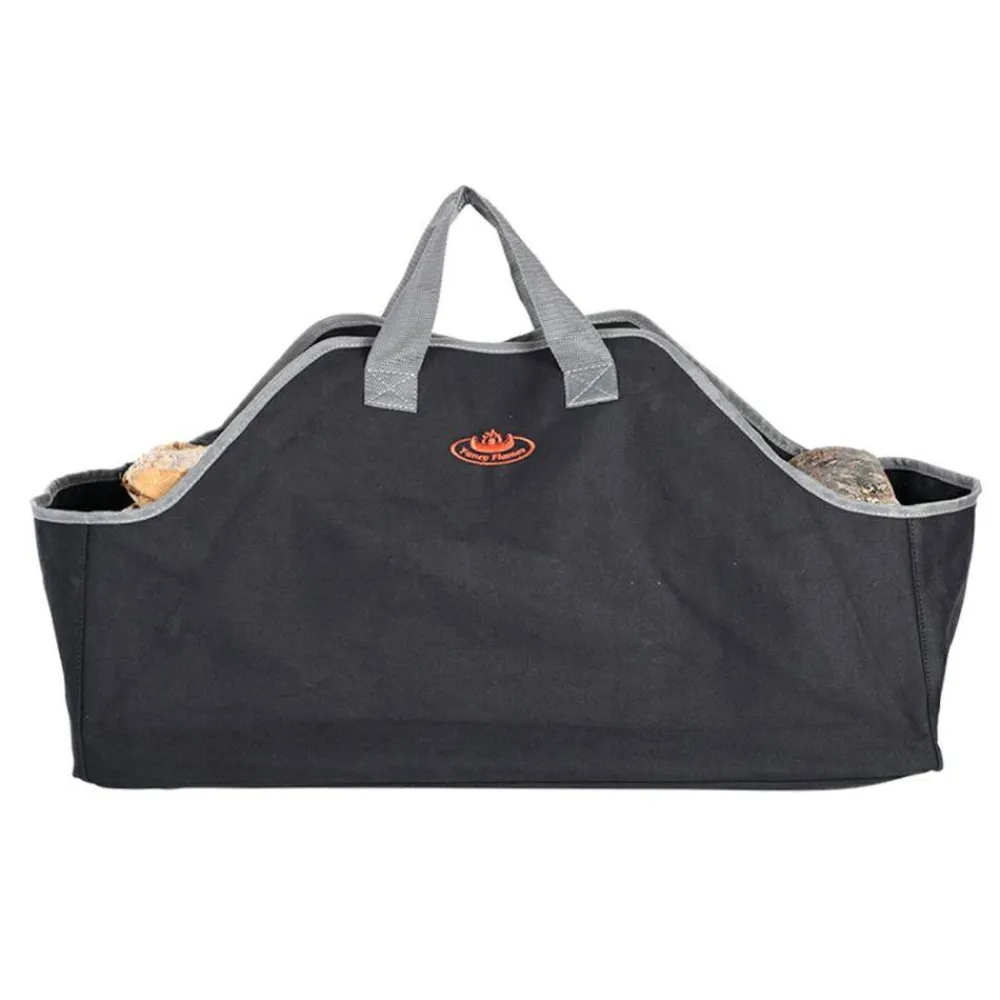 Torba na drewno kominkowe czarna * Esschert Design Hot
