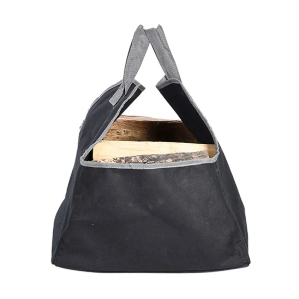 Torba na drewno kominkowe czarna * Esschert Design Hot