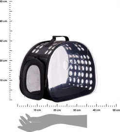Torba transportowa dla zwierząt składana czarna * MASCOW Sale