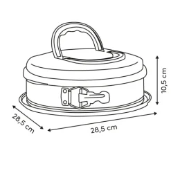 Tortownica z pokrywką Takeat 26 cm