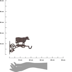 Uchwyt żeliwny ścienny Krowa 21 cm