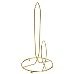 Uchwyt metalowy złoty na ręcznik papierowy 32 cm