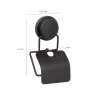 Uchwyt na papier toaletowy OKY LID BLACK