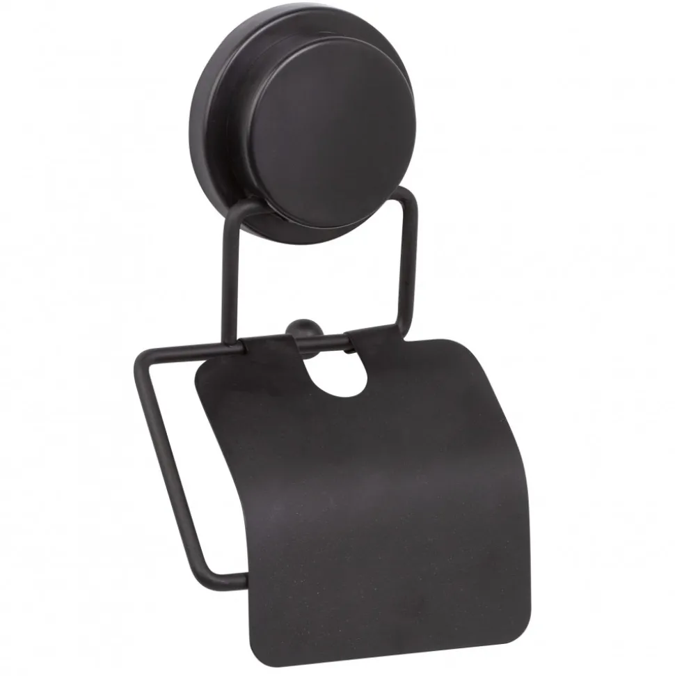 Uchwyt na papier toaletowy OKY LID BLACK