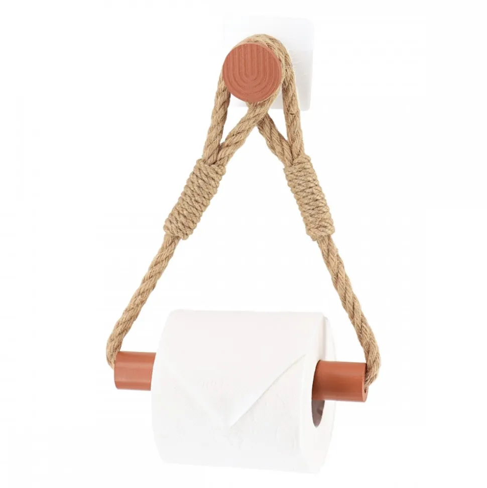 Uchwyt na papier toaletowy brązowy Hanger