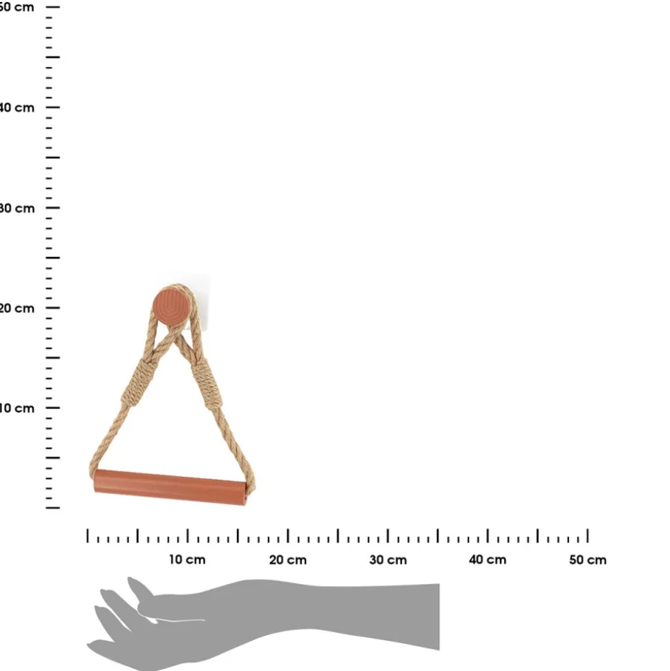 Uchwyt na papier toaletowy brązowy Hanger