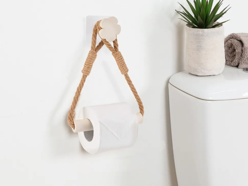Uchwyt na papier toaletowy FLOWER ivory