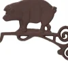 Uchwyt żeliwny ścienny Świnka 21 cm * Esschert Design Sale