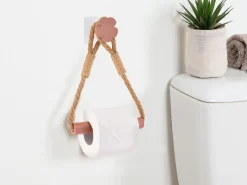 Uchwyt na papier toaletowy FLOWER blush róż * TENDANCE