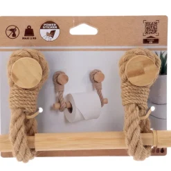 Uchwyt na papier toaletowy ROPE beż * TENDANCE Outlet