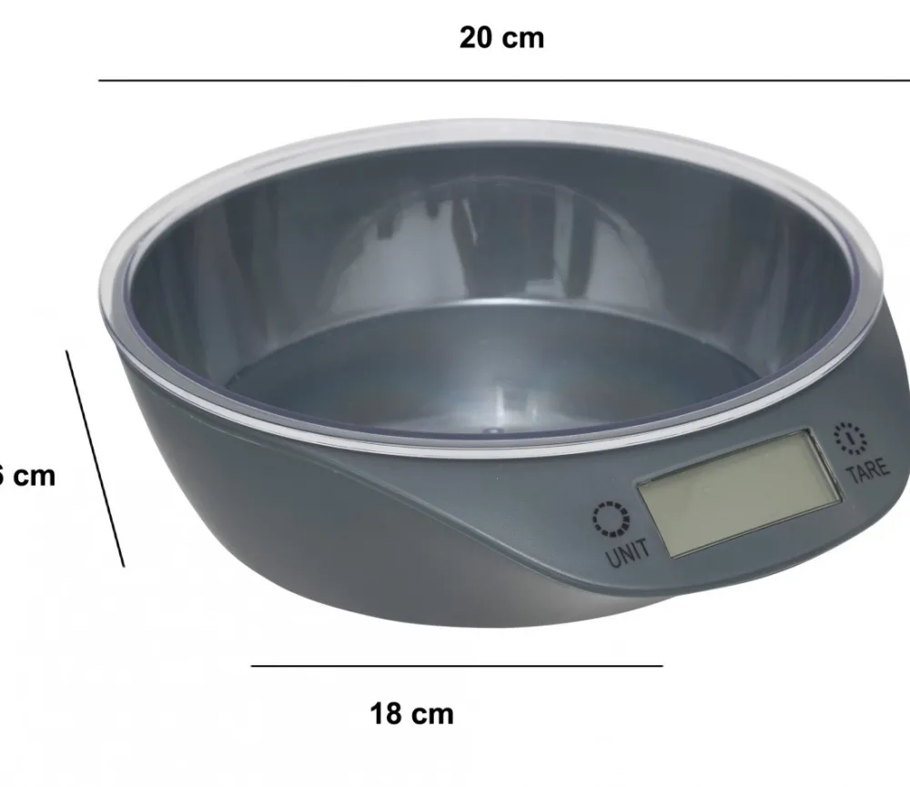 Waga kuchenna z miską szara Bowl * 5five Simply Smart