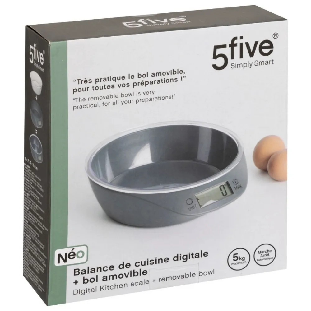 Waga kuchenna z miską szara Bowl * 5five Simply Smart