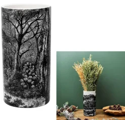 Wazon FOREST NOIR ceramika czarno-biały