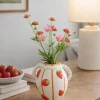 Wazon ceramiczny wzór w truskawki Fresas * Boltze Discount