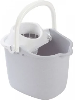 Wiadro z wyciskaczem do mopa CURVER szary 15 l