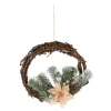 Wianek świąteczny rattanowy duży 30 cm * H&S Decoration Outlet