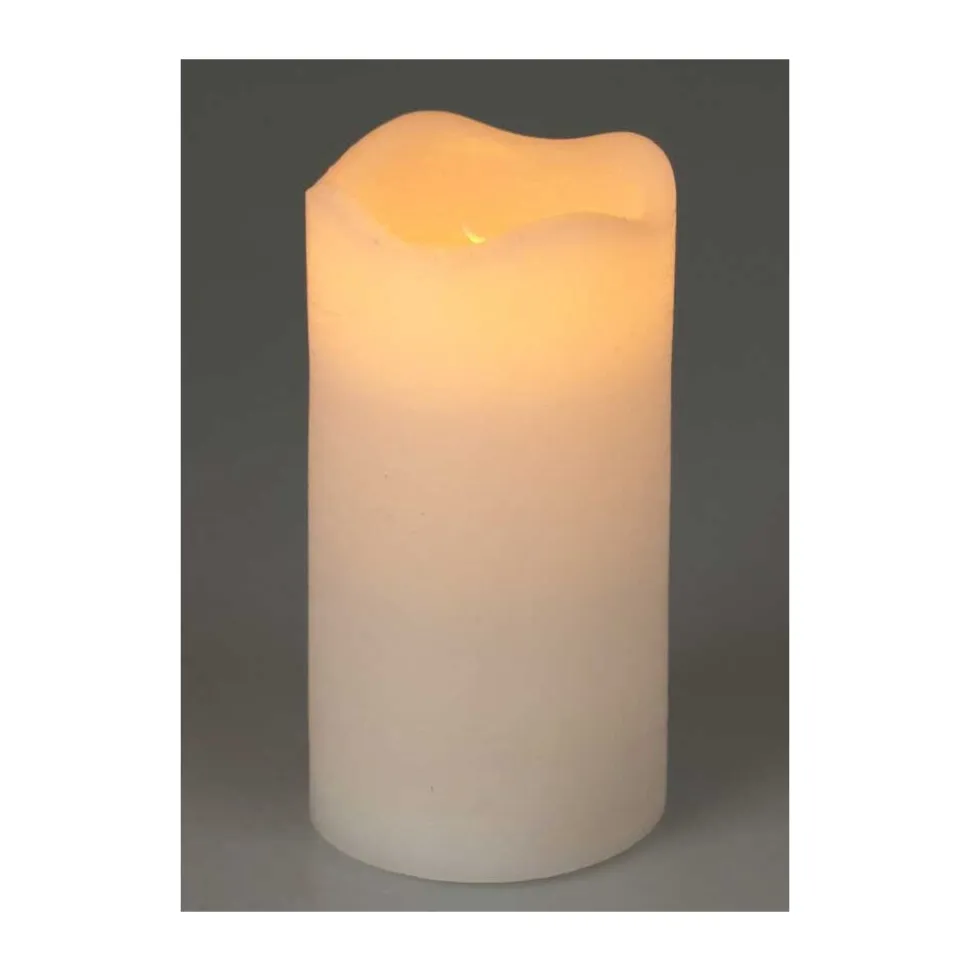 Świeca LED biała z funkcją timera 13x7cm