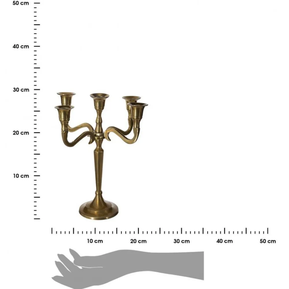 Świecznik pięcioramienny Leland 27 cm * Atmosphera
