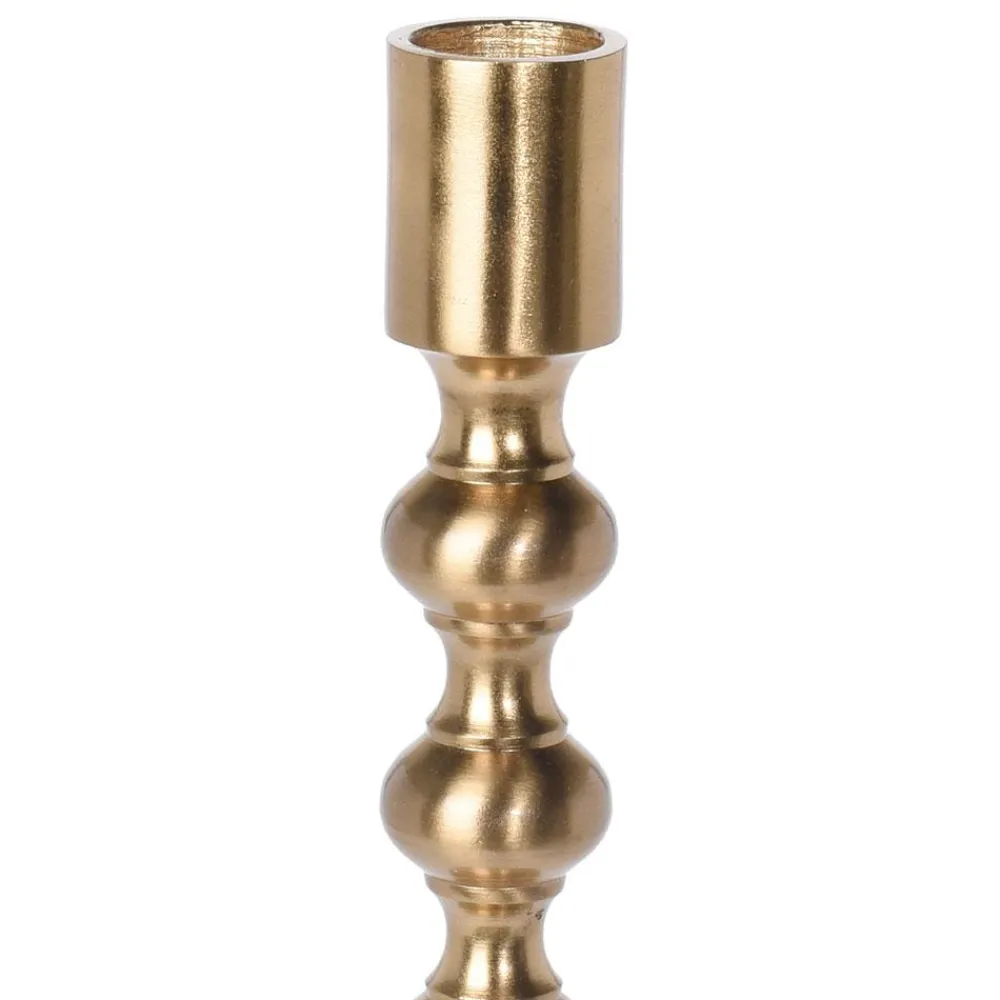 Świecznik złoty w stylu glamour 23 cm * H&S Decoration Discount