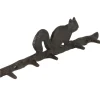 Wieszak żeliwny z wiewiórką 36cm