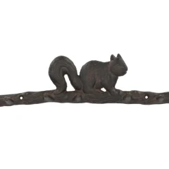 Wieszak żeliwny z wiewiórką 36cm
