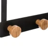 Wieszak na drzwi Bamboo Black 5 haczyków