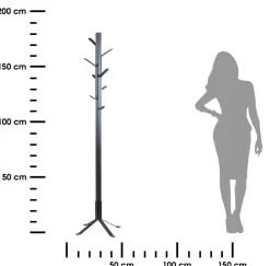 Wieszak na ubrania 8 haków 181 cm Vinson