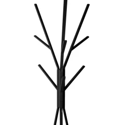 Wieszak na ubrania Tree z półką czarny