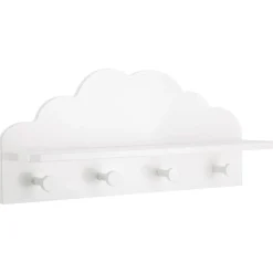 Wieszak ścienny Cloud z półką biały * Atmosphera Discount