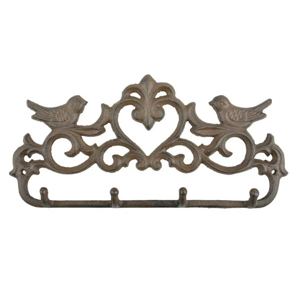 Wieszak żeliwny z ptakami vintage 31cm * Esschert Design Online