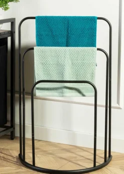 Wieszak na ręczniki stojący trzyramienny 75 cm * HowHomely Clearance