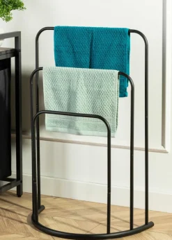 Wieszak na ręczniki stojący trzyramienny 75 cm * HowHomely Clearance
