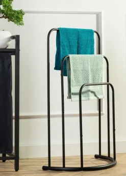 Wieszak na ręczniki stojący trzyramienny 75 cm * HowHomely Clearance