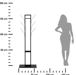 Wieszak na ubrania z miejscem na parasole 165 cm Vinson * Actona Hot