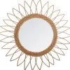 Wiklinowe lustro ścienne Sharp Sun 50 cm