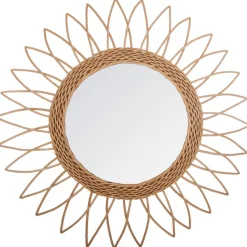 Wiklinowe lustro ścienne Sharp Sun 50 cm