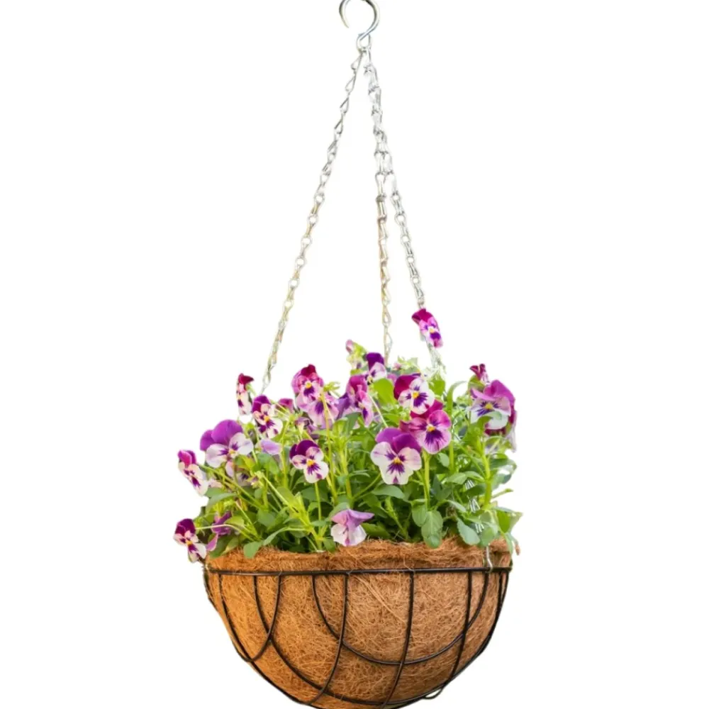Wisząca doniczka z wkładem kokosowym 30 cm * Esschert Design Sale