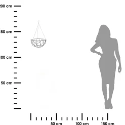 Wisząca doniczka z wkładem kokosowym 30 cm * Esschert Design Sale