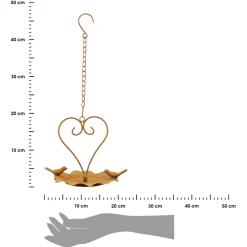 Wiszące poidełko z sercem i ptaszkami h46 cm