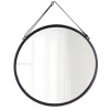 Wiszące lustro okrągłe 38 cm Anes czarne * TENDANCE Best