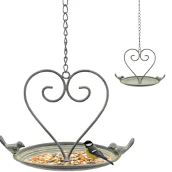 Wiszące poidełko z sercem i ptaszkami h53 cm * Exner GmbH Outlet