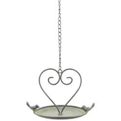 Wiszące poidełko z sercem i ptaszkami h53 cm * Exner GmbH Outlet